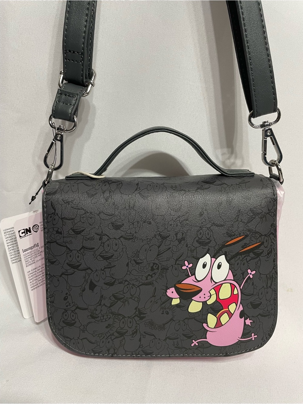 Loungefly Cartoon Network Courage the Cowardly Dog crossbody bag